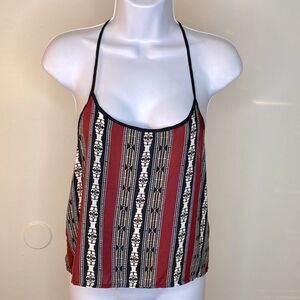 NEW…Rust/Taupe woven top size S (small) from Forever21